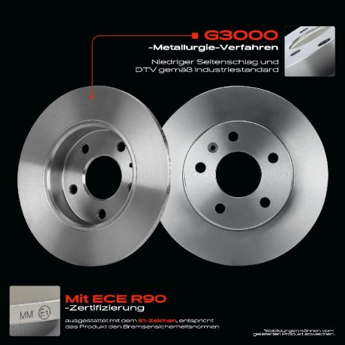 Frankberg 2x Bremsscheiben Hinterachse für Opel Astra G Cabriolet Caravan CC Coupe Kasten/Kombi 1998-2017 Bild Frankberg 2x Bremsscheiben Hinterachse für Opel Astra G Cabriolet Caravan CC Coupe Kasten/Kombi 1998-2017