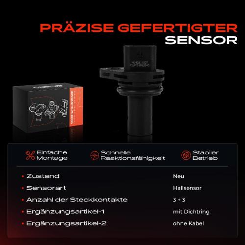 2x Nockenwellenposition Sensor für BMW 1er 2 3er F20-F40 4 5er F90 G30 6 Bj ab 2010 Bild 2x Nockenwellenposition Sensor für BMW 1er 2 3er F20-F40 4 5er F90 G30 6 Bj ab 2010