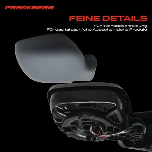 Frankberg 1x Außenspiegel Rechts für Renault Kangoo KW0/1 FW0/1 1.5L 1.6L Bj ab 2008 Bild Frankberg 1x Außenspiegel Rechts für Renault Kangoo KW0/1 FW0/1 1.5L 1.6L Bj ab 2008