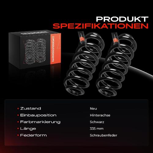 2x Fahrwerksfeder Hinterachse für BMW X5 E53 2.9L 3.0L 4.4L 2000-2006 Bild 2x Fahrwerksfeder Hinterachse für BMW X5 E53 2.9L 3.0L 4.4L 2000-2006