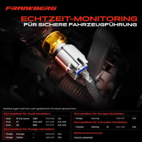 Frankberg 1x Kühlmitteltemperatur Sensor Temperatursensor für VW Caddy Alltrack MPV Arteon Shooting Brake Bild Frankberg 1x Kühlmitteltemperatur Sensor Temperatursensor für VW Caddy Alltrack MPV Arteon Shooting Brake
