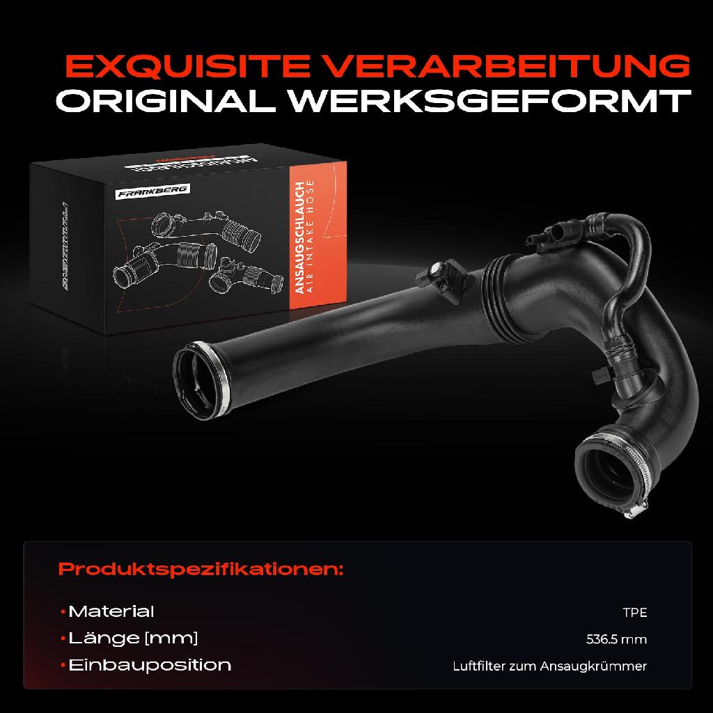 1x Ansaugschlauch, Luftfilter für Mercedes-Benz W204 C204 S204 C207 W212