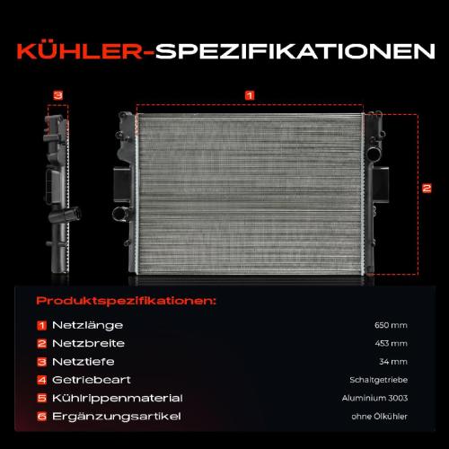 1x Kühler Wasserkühler Motorkühler für Iveco Daily III IV V Kasten Pritsche/Fahrgestell 3.0L Bild 1x Kühler Wasserkühler Motorkühler für Iveco Daily III IV V Kasten Pritsche/Fahrgestell 3.0L