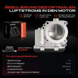 1x Drosselklappe Drosselklappenstutzen für Mercedes-Benz W203 S203 W211 CLK SLK 906