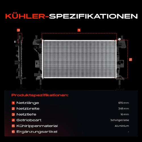 Frankberg 1x Kühler Wasserkühler Motorkühler für Ford Grand C-Max Focus III C-Max II DXA/CB7 DXA/CEU Bild Frankberg 1x Kühler Wasserkühler Motorkühler für Ford Grand C-Max Focus III C-Max II DXA/CB7 DXA/CEU