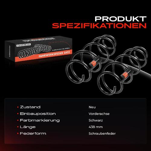 Frankberg 2x Fahrwerksfeder Vorderachse für Fiat Stilo 192 Stilo Multi Wagon 1.2L 1.4L 2002-2008 Bild Frankberg 2x Fahrwerksfeder Vorderachse für Fiat Stilo 192 Stilo Multi Wagon 1.2L 1.4L 2002-2008