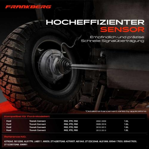 1x ABS Sensor Vorderachse beidseitig für Ford Transit Connect P65 P70 P80 1.8L 2002-2013 Bild 1x ABS Sensor Vorderachse beidseitig für Ford Transit Connect P65 P70 P80 1.8L 2002-2013