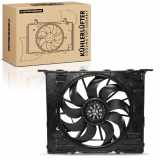 Frankberg 1x Motorkühller Einfachlüfter mit Kühlerlüfterrahmen BMW F90 G30 G31 G32 520 530 G11 G12 730i Li