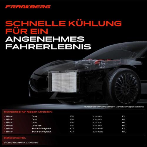 1x Kondensator Klimaanlage für Nissan Juke F15 Pulsar C13 1.2L 1.5L 1.6L Bild 1x Kondensator Klimaanlage für Nissan Juke F15 Pulsar C13 1.2L 1.5L 1.6L