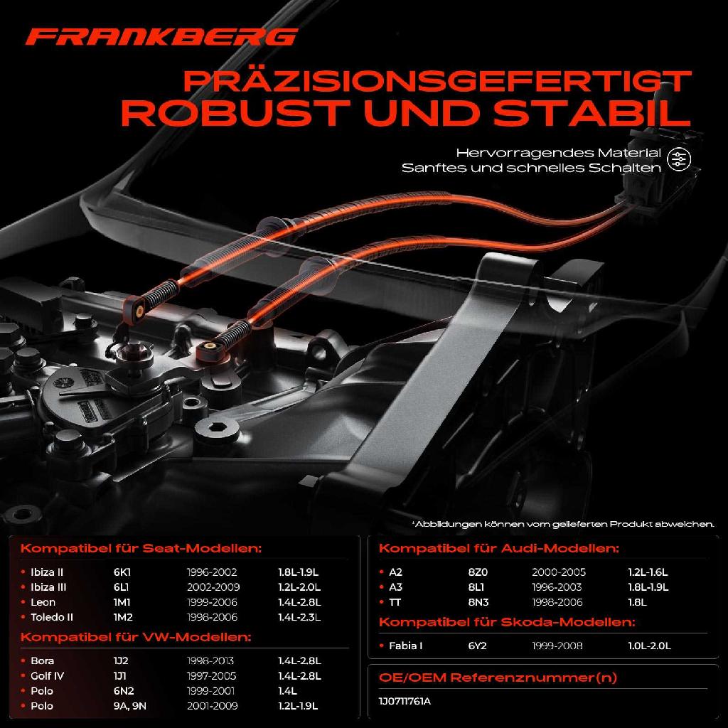 1x Seilzug Schaltgetriebe für VW Golf IV V Audi A3 Skoda Fabia Octavia Seat Ibiza 2