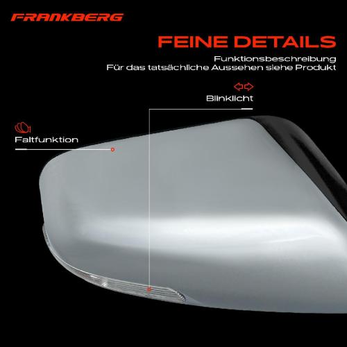 Frankberg 1x Außenspiegel Rechts für Toyota Hilux VII N1 N2 N3 2.5L 3.0L 2.4L 2.8L Bj ab 2012 Bild Frankberg 1x Außenspiegel Rechts für Toyota Hilux VII N1 N2 N3 2.5L 3.0L 2.4L 2.8L Bj ab 2012