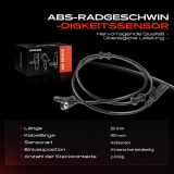 1x ABS Sensor Hinterachse beidseitig für Mercedes-Benz SL R230 SLR R199 SLR Roadster 6.2L 6.0L 2001-2012