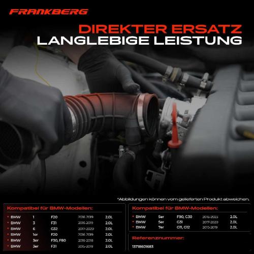 1x Ladeluftschlauch Ladeluftkühler für BMW 3er F31 5er F90 G31 G30 7er G11 G12 F20 Bild 1x Ladeluftschlauch Ladeluftkühler für BMW 3er F31 5er F90 G31 G30 7er G11 G12 F20