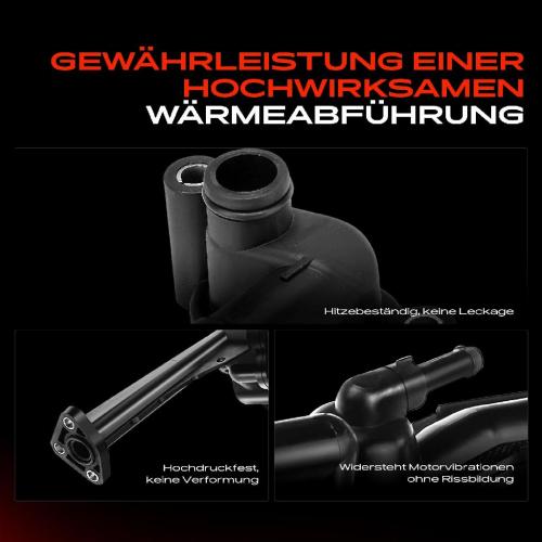 1x Kühlmittelflansch Wasserauslass für VW Touareg Audi A4 8K5 B8 A6 4G5 4GD Q5 3.0L Bild 1x Kühlmittelflansch Wasserauslass für VW Touareg Audi A4 8K5 B8 A6 4G5 4GD Q5 3.0L