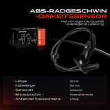 1x ABS Sensor Hinterachse rechts für Renault Captur I Clio IV Grandtour Zoe 0.9L 1.2L 1.5L Bj ab 2012