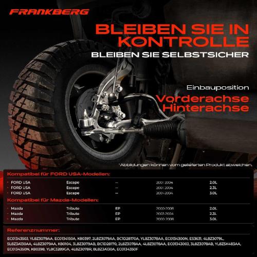 1x Querlenker Satz Vorderachse für FORD USA Escape Mazda Tribute EP 2.0L 2.3L 3.0L 2000-2008 Bild 1x Querlenker Satz Vorderachse für FORD USA Escape Mazda Tribute EP 2.0L 2.3L 3.0L 2000-2008