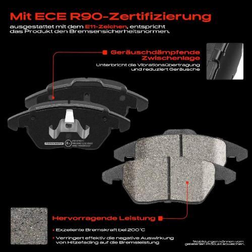 4x Bremsbeläge Vorderachse für Audi A1 Sportback Citroën C4 Coupe I Kasten/Schrägheck 2003-2019 Bild 4x Bremsbeläge Vorderachse für Audi A1 Sportback Citroën C4 Coupe I Kasten/Schrägheck 2003-2019