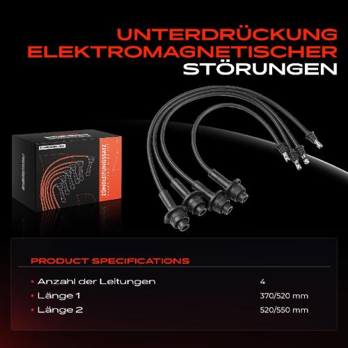 4x Zündleitungssatz Zündkabel für Toyota Hilux IV Modell F Liteace 1.8L 2.0L 2.2L Bild 4x Zündleitungssatz Zündkabel für Toyota Hilux IV Modell F Liteace 1.8L 2.0L 2.2L
