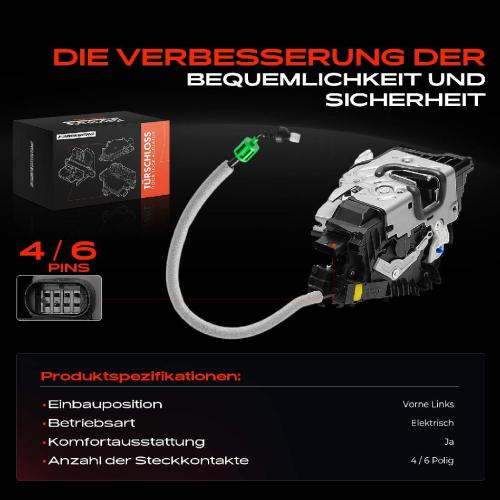 1x Türschloss Vorne Links für Mercedes-Benz GLE W166 GL-Klasse X166 M-Klasse W166 SL R231 2.1L 3.0L 2011-2020 Bild 1x Türschloss Vorne Links für Mercedes-Benz GLE W166 GL-Klasse X166 M-Klasse W166 SL R231 2.1L 3.0L 2011-2020