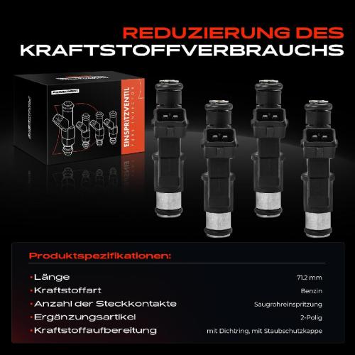 4x Einspritzventil Einspritzdüse für Citroën Xsara Peugeot 406 407 Bild 4x Einspritzventil Einspritzdüse für Citroën Xsara Peugeot 406 407