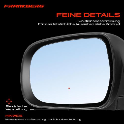 Frankberg 1x Außenspiegel Links für Toyota Hilux VII Pick-up N1 N2 N3 2.5L 3.0L 2004-2015 Bild Frankberg 1x Außenspiegel Links für Toyota Hilux VII Pick-up N1 N2 N3 2.5L 3.0L 2004-2015
