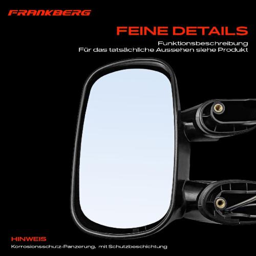 Frankberg 1x Außenspiegel Links für Fiat Doblo Kasten/MPV 119 223 2001-2024 Bild Frankberg 1x Außenspiegel Links für Fiat Doblo Kasten/MPV 119 223 2001-2024