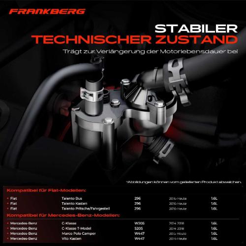 Frankberg 1x Thermostat Kühlmittel für Nissan NV300 X82 Opel Vivaro Renault Espace V Megane Fiat Bild Frankberg 1x Thermostat Kühlmittel für Nissan NV300 X82 Opel Vivaro Renault Espace V Megane Fiat