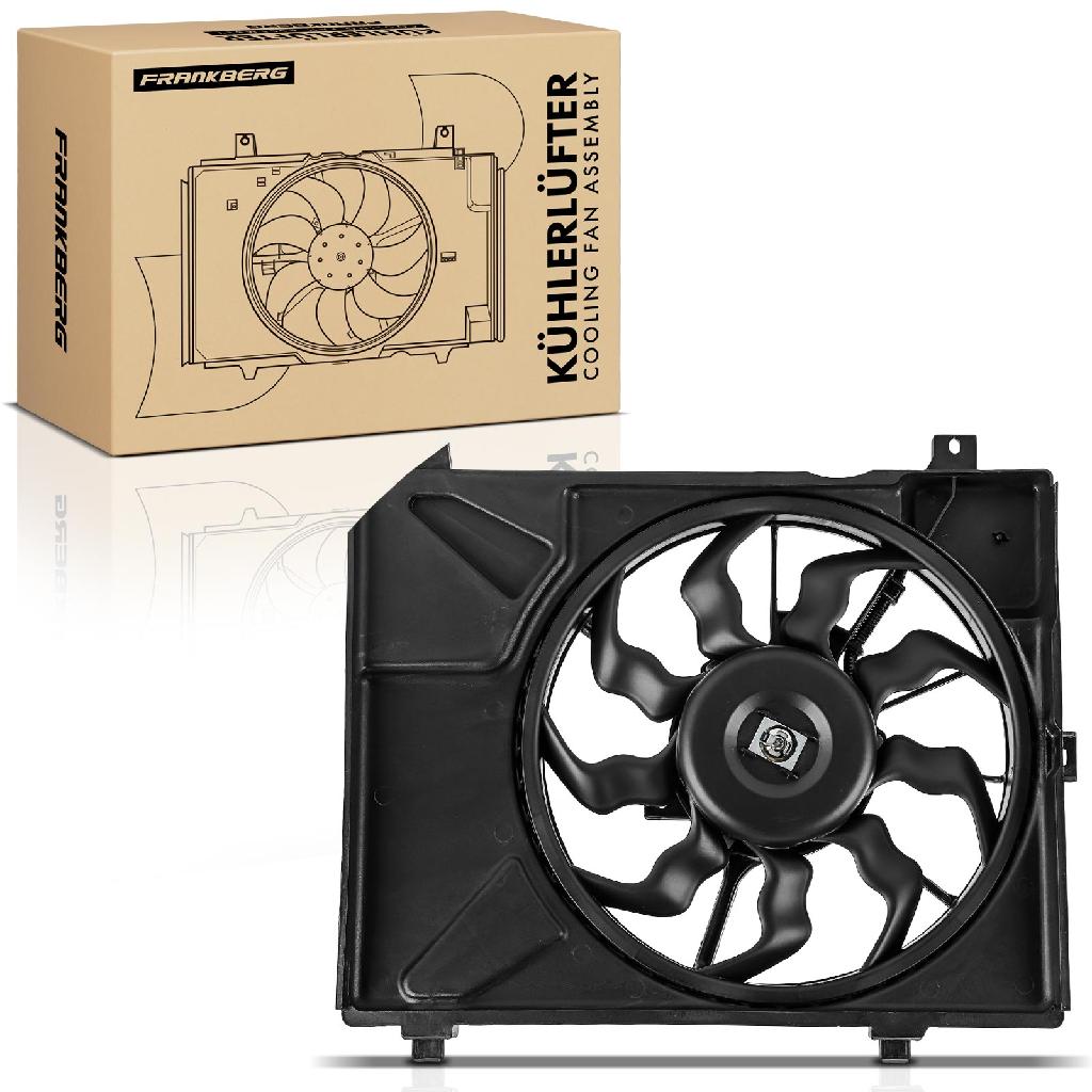 Frankberg 1x Motorkühller Einfachlüfter mit Kühlerlüfterrahmen Hyundai i10 PA 1.1L 2007-2010