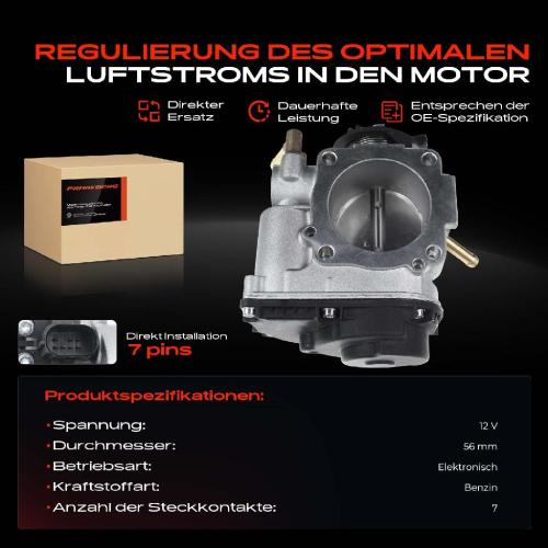 Frankberg 1x Drosselklappe Drosselklappenstutzen für VW Golf IV Audi A3 8L1 Skoda Octavia I Seat Leon 1.8L Bild Frankberg 1x Drosselklappe Drosselklappenstutzen für VW Golf IV Audi A3 8L1 Skoda Octavia I Seat Leon 1.8L