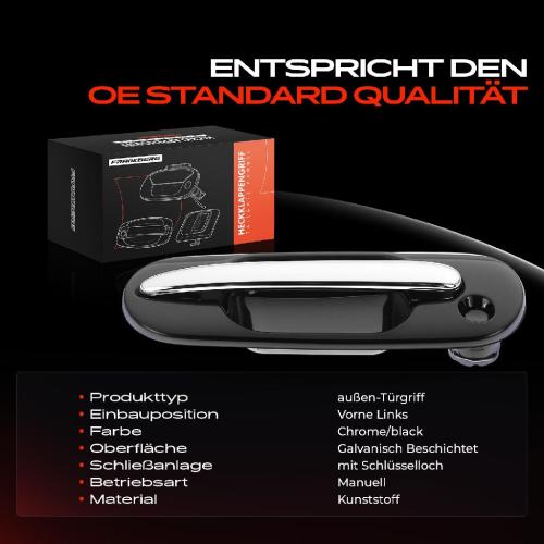 1x Türgriff Vorne Links außen für Honda Civic VI Aerodeck Fastback CR-V I Rover 400 Schrägheck 1994-2002 Bild 1x Türgriff Vorne Links außen für Honda Civic VI Aerodeck Fastback CR-V I Rover 400 Schrägheck 1994-2002