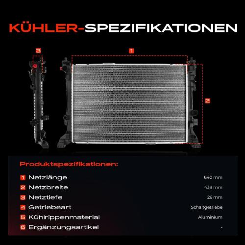 1x Kühler Wasserkühler Motorkühler für Mercedes-Benz CLA Coupe C117 GLA-Kla X156 Bild 1x Kühler Wasserkühler Motorkühler für Mercedes-Benz CLA Coupe C117 GLA-Kla X156