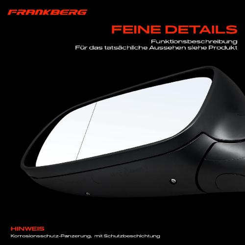Frankberg 1x Außenspiegel Links für VW Golf IV 1J1 1E7 1J5 Bora 1J2 Variant 1J6 1997-2013 Bild Frankberg 1x Außenspiegel Links für VW Golf IV 1J1 1E7 1J5 Bora 1J2 Variant 1J6 1997-2013