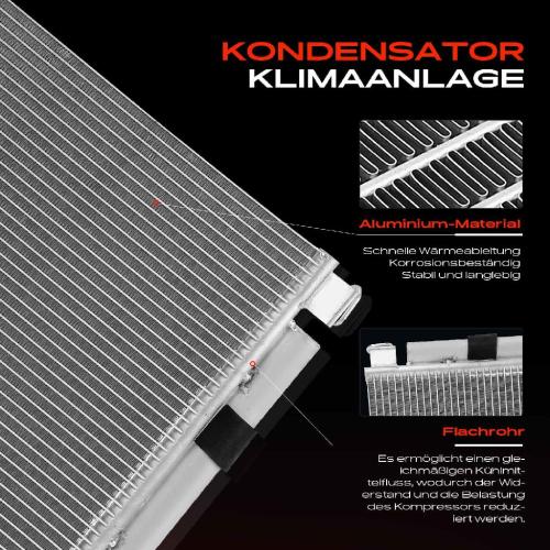 1x Kondensator Klimaanlage für Fiat 500E Cabriolet 332 2020-2024 Bild 1x Kondensator Klimaanlage für Fiat 500E Cabriolet 332 2020-2024