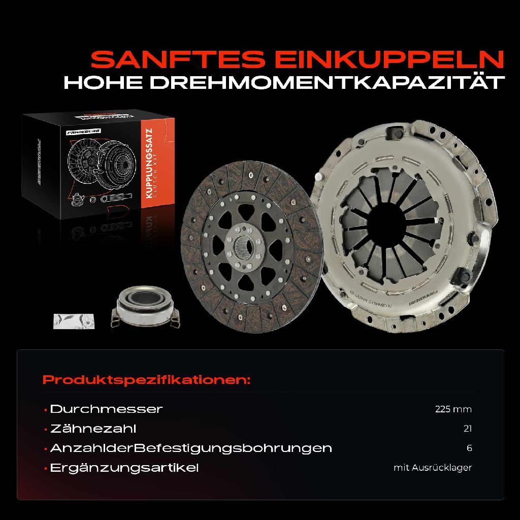 1x Kupplungssatz für Toyota Avensis Liftback Station Wagon Stufenheck Corolla Kombi Verso RAV 4 II 2.0L