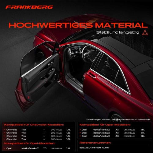 Frankberg 1x Türfeststeller Türfangband Türstopper Vorne für Opel Mokka/Mokka X J13 Chevrolet Trax Bild Frankberg 1x Türfeststeller Türfangband Türstopper Vorne für Opel Mokka/Mokka X J13 Chevrolet Trax