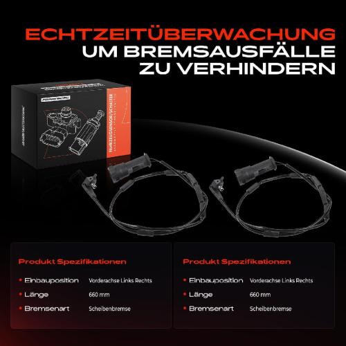 Frankberg 2x Warnkontakt Bremsbelagverschleiß Vorderachse für Opel Vectra A CC 1.4L-1.8L 1988-1995 Bild Frankberg 2x Warnkontakt Bremsbelagverschleiß Vorderachse für Opel Vectra A CC 1.4L-1.8L 1988-1995