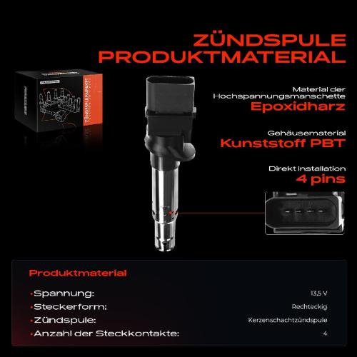 1x Zündmodul Zündspule für VW CC EOS Passat Variant Phaeton Touareg Audi Q7 Skoda Superb II Kombi Bild 1x Zündmodul Zündspule für VW CC EOS Passat Variant Phaeton Touareg Audi Q7 Skoda Superb II Kombi