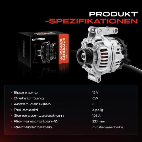 1x Lichtmaschine Generator für Ford Transit FB FC FD FS FZ FA FM FN 2.0 Bild 1x Lichtmaschine Generator für Ford Transit FB FC FD FS FZ FA FM FN 2.0