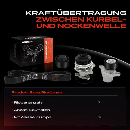 1x Keilrippenriemensatz Wasserpumpe für Nissan NV400 Kasten X62 X62B Primastar Bild 1x Keilrippenriemensatz Wasserpumpe für Nissan NV400 Kasten X62 X62B Primastar
