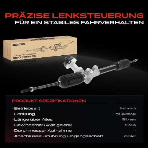 Frankberg 1x Lenkgetriebe Servolenkgetriebe für Hyundai i10 PA KIA Picanto BA PA 2004-2013 Bild Frankberg 1x Lenkgetriebe Servolenkgetriebe für Hyundai i10 PA KIA Picanto BA PA 2004-2013