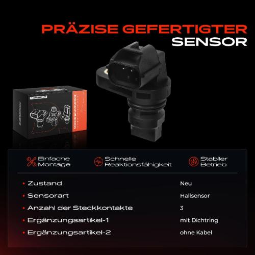 1x Nockenwellenposition Sensor für Mazda 2 3 6 CX-3 CX-5 MX-5 IV MX-5 RF Targa 1.5L 2.0L 2.5L Bild 1x Nockenwellenposition Sensor für Mazda 2 3 6 CX-3 CX-5 MX-5 IV MX-5 RF Targa 1.5L 2.0L 2.5L