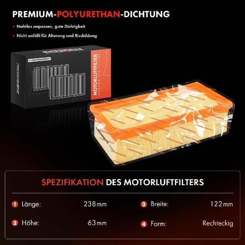 2x Luftfilter Filtereinsatz für Peugeot 208 301 308 Citroen C3 Opel Corsa Crossland Vauxhall Bild 2x Luftfilter Filtereinsatz für Peugeot 208 301 308 Citroen C3 Opel Corsa Crossland Vauxhall