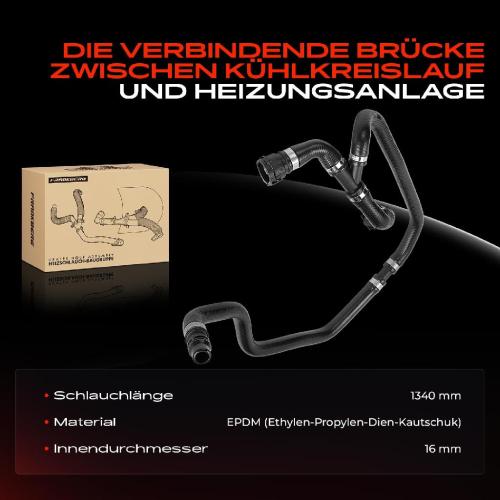 1x Heizungsschlauch Schlauch Wärmetauscher-Heizung für BMW 5er E60 E61 6er E63 E64 Bild 1x Heizungsschlauch Schlauch Wärmetauscher-Heizung für BMW 5er E60 E61 6er E63 E64