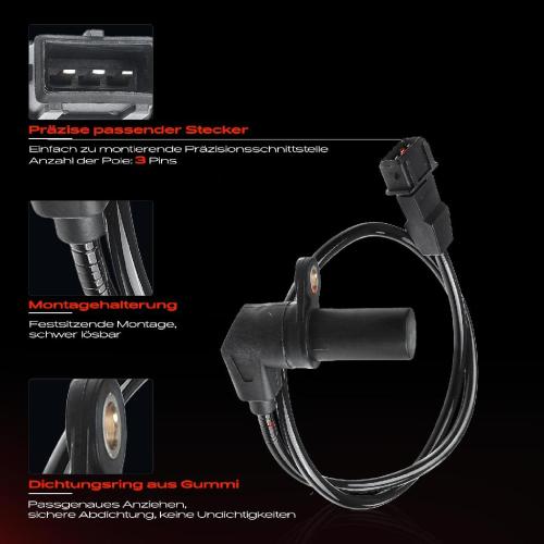 Frankberg 1x Kurbelwellensensor Impulsgeber für Opel Astra G T98 CC F08 F48 Zafira A 1.4L 1.6L Bild Frankberg 1x Kurbelwellensensor Impulsgeber für Opel Astra G T98 CC F08 F48 Zafira A 1.4L 1.6L