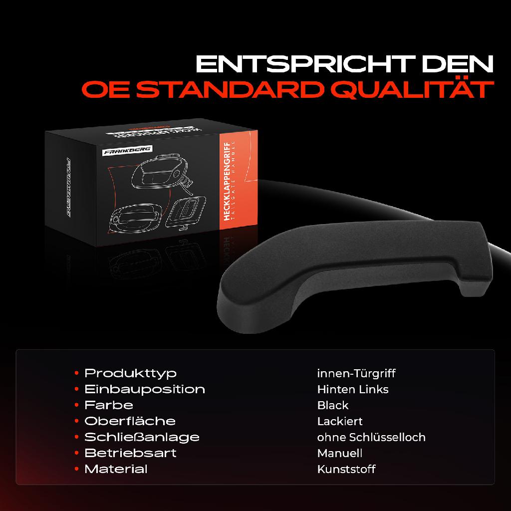 1x Türgriff Hinten Links innen für Opel Movano B Bus Kasten Renault Master III Pritsche/Fahrgestell Bj ab 2010
