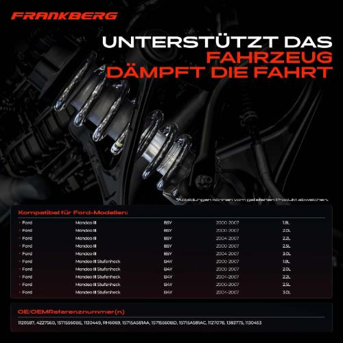 2x Fahrwerksfeder Hinterachse für Ford Mondeo III B5Y Stufenheck B4Y 2000-2007 Bild 2x Fahrwerksfeder Hinterachse für Ford Mondeo III B5Y Stufenheck B4Y 2000-2007