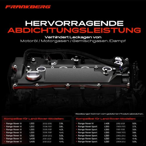 1x Ventildeckel Zylinderkopfhaube für Land Rover Range Rover LM L405 L320 Bild 1x Ventildeckel Zylinderkopfhaube für Land Rover Range Rover LM L405 L320