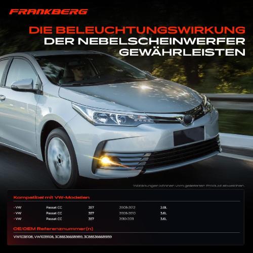 2x Stoßfänger Nebelscheinwerfer Vorne für VW Passat CC 357 2008-2012 Bild 2x Stoßfänger Nebelscheinwerfer Vorne für VW Passat CC 357 2008-2012