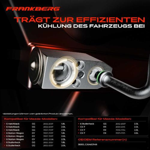 1x Expansionsventil Klimaanlage für Mazda 6 Hatchback Stufenheck GG CX-7 ER 2.0L Bild 1x Expansionsventil Klimaanlage für Mazda 6 Hatchback Stufenheck GG CX-7 ER 2.0L