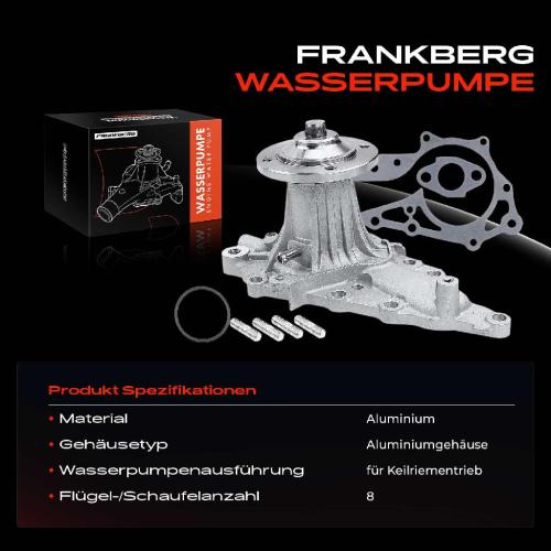 Frankberg 1x Wasserpumpe Kühlwasserpumpe für Lexus GS JZS147 300 Toyota Supra JZA8 3.0L Bild Frankberg 1x Wasserpumpe Kühlwasserpumpe für Lexus GS JZS147 300 Toyota Supra JZA8 3.0L
